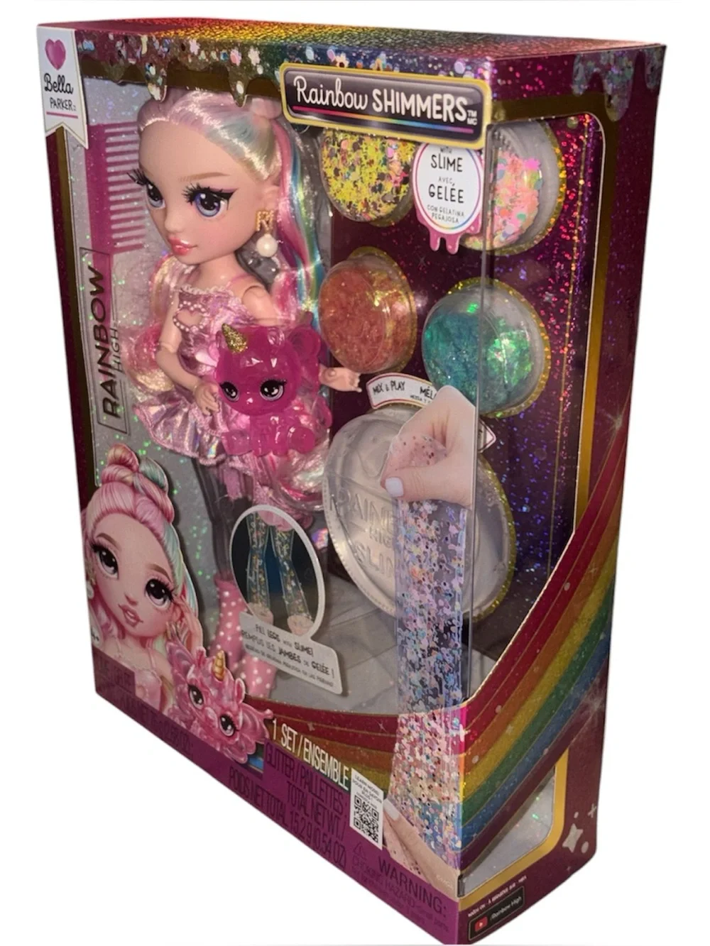 Rainbow High Rainbow Shimmers with Slime - Bella, Pink 11